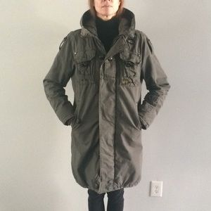 G-STAR RAW army grey Long coat